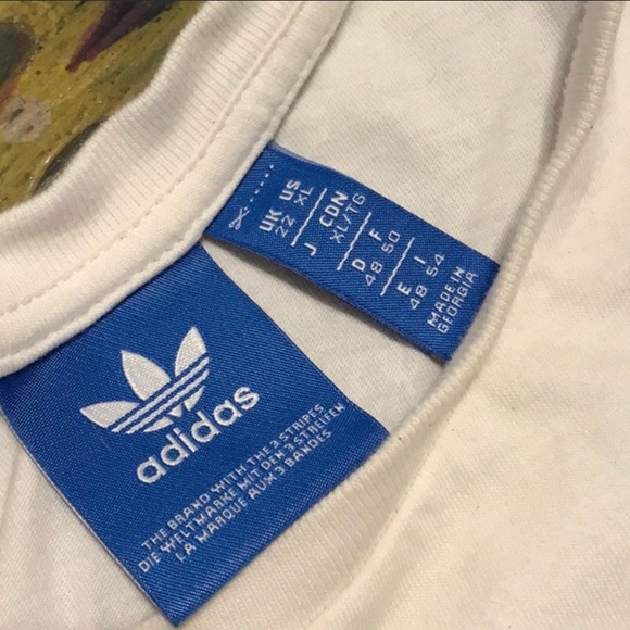 Adidas White Slim Tee - Picture 5 of 8
